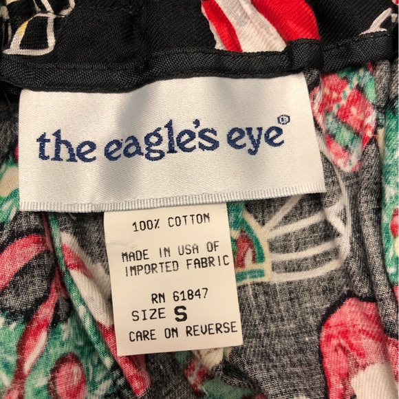 Vintage The Eagle’s Eye Christmas-print cotton maxi skirt, small - Picture 8 of 8
